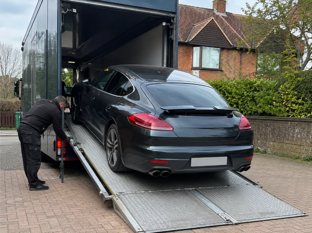 Vehicle transport service for specialist engine repairs in Guildford