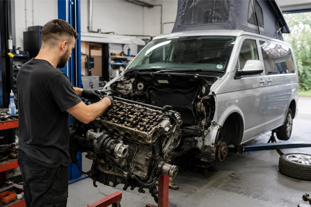 Volkswagen Transporter campervan engine rebuild in Bristol