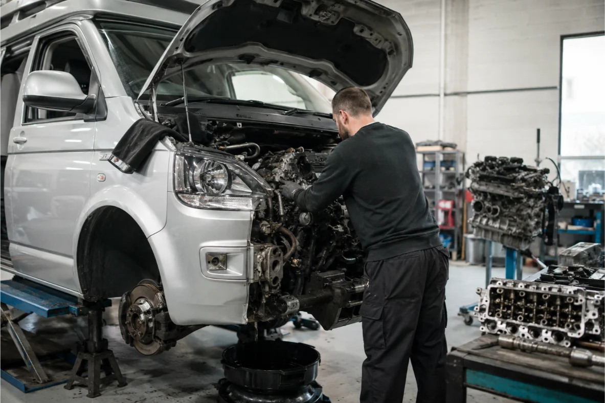Volkswagen Transporter campervan engine rebuild in Kent