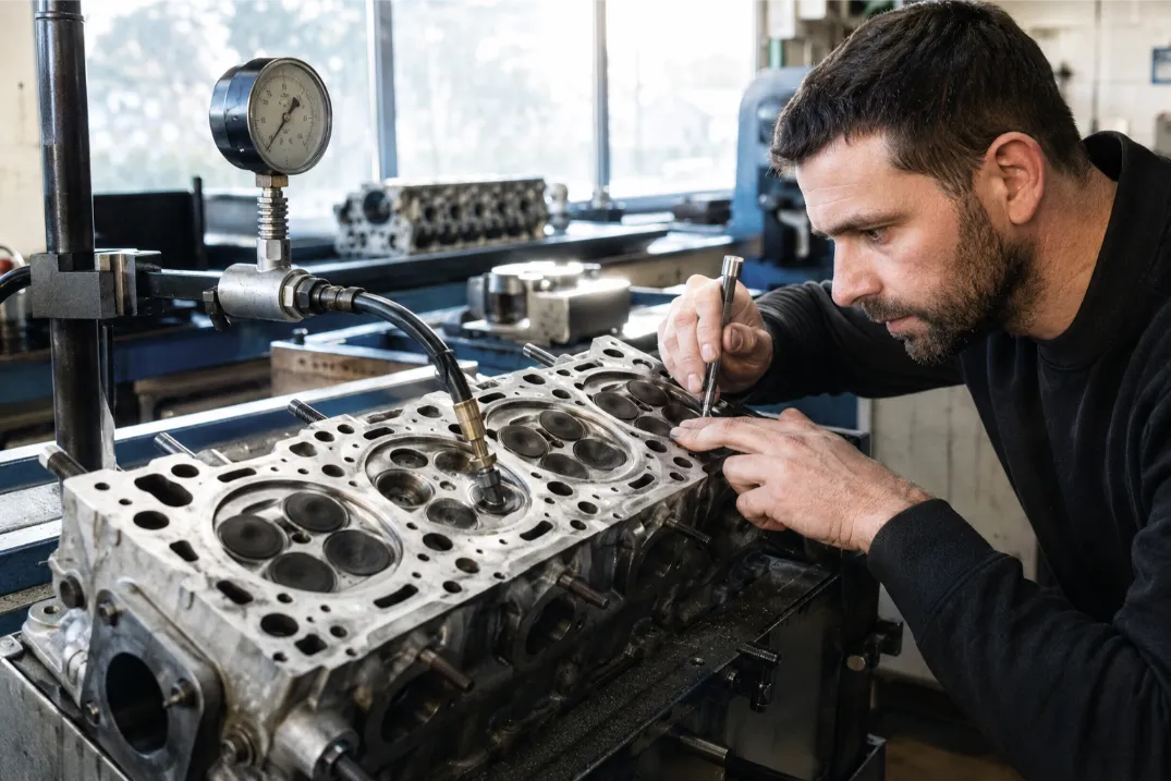 BMW engine workshop carrying out specialist cylinder head repairs in Northampton