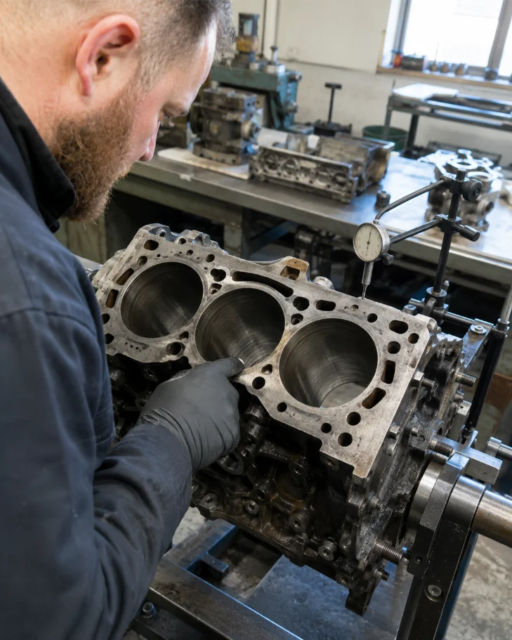 Engine Block Damage Inspection and Assessment