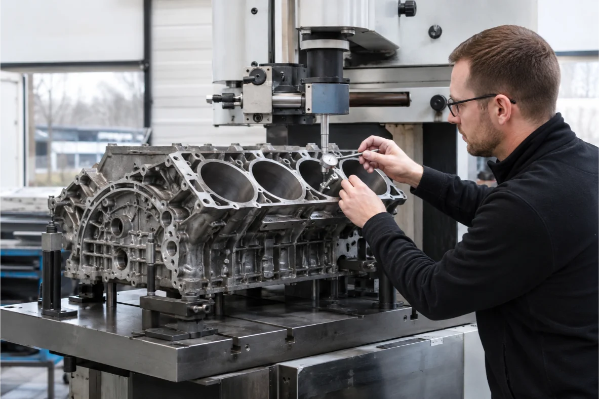 Audi engine block machining and specialist engineering services in Kent