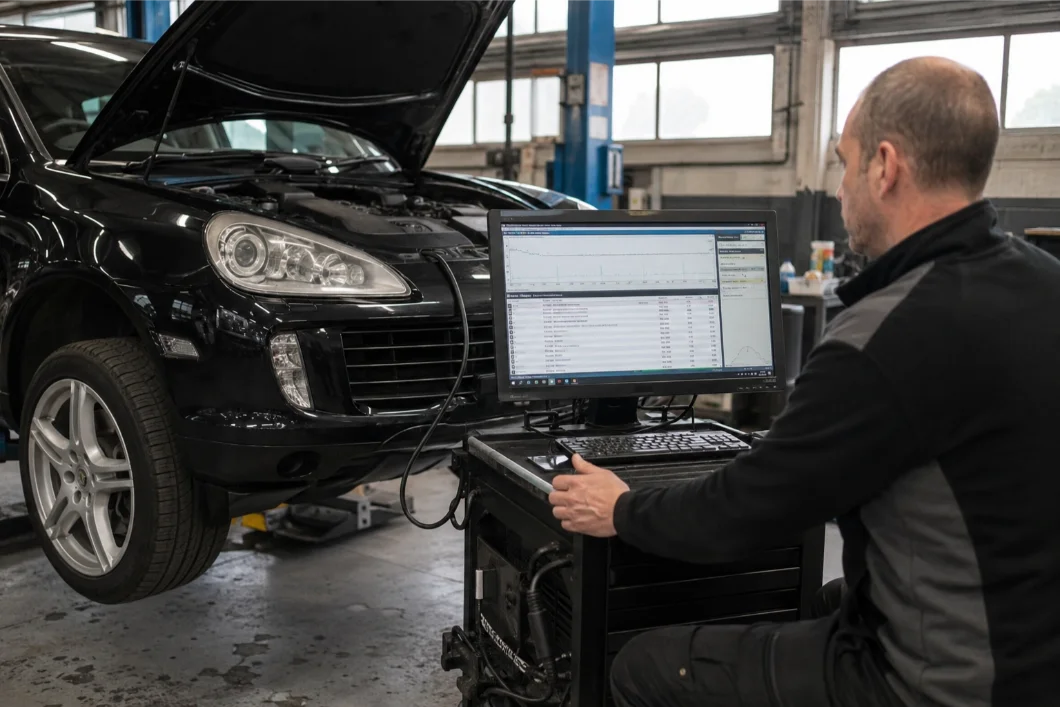 Porsche engine diagnostics and fault assessment in Crawley