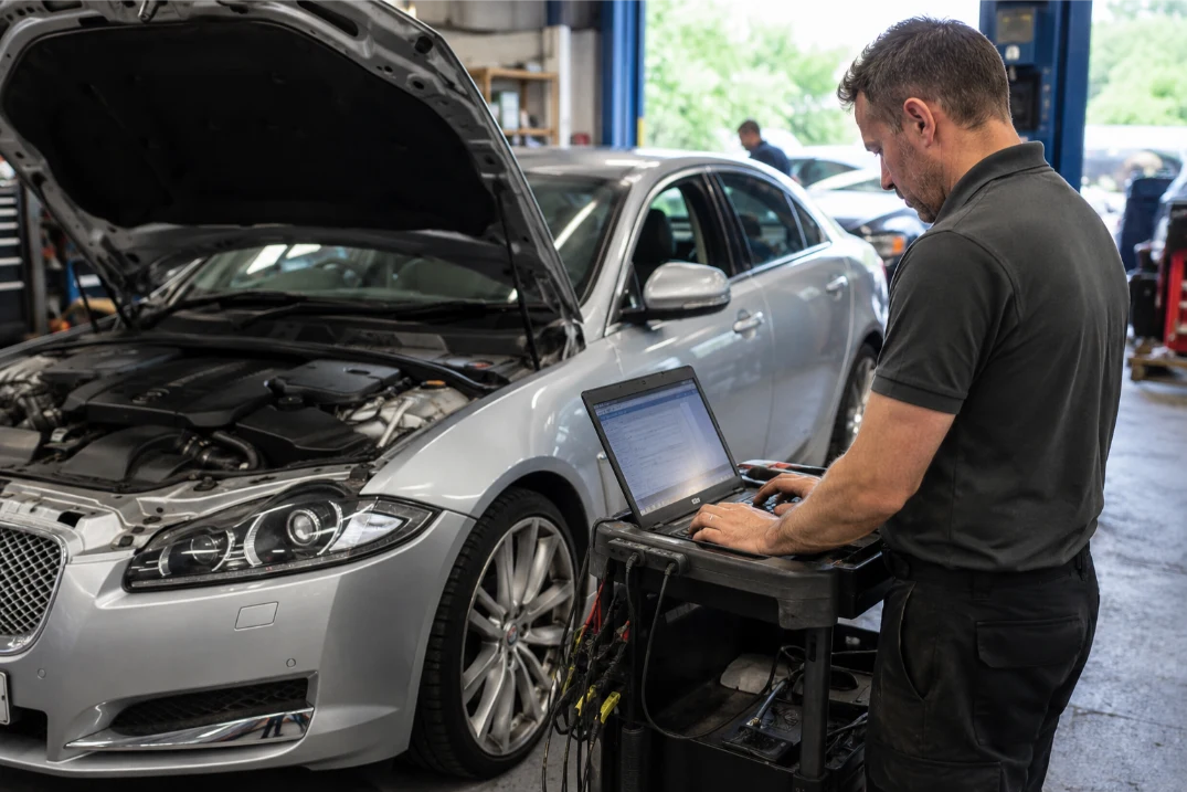 Rolls-Royce engine specialists carrying out professional engine assessment in Leeds