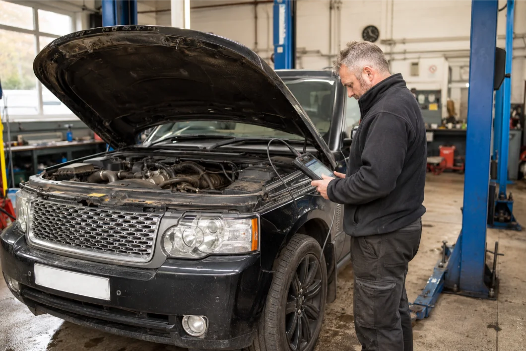 Range Rover engine diagnostics and fault assessment in Luton