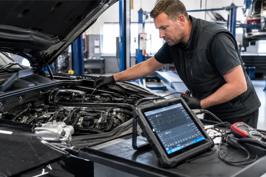 Porsche engine diagnostics and fault assessment in Northampton