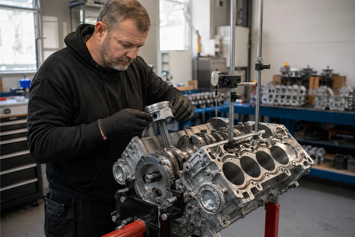 Ferrari engine undergoing rebuild and reconditioning in Canterbury