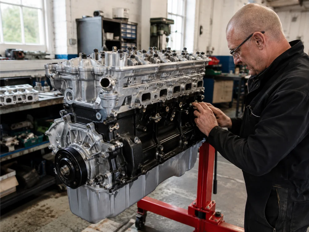 Remanufactured engine undergoing professional reconditioning in Luton