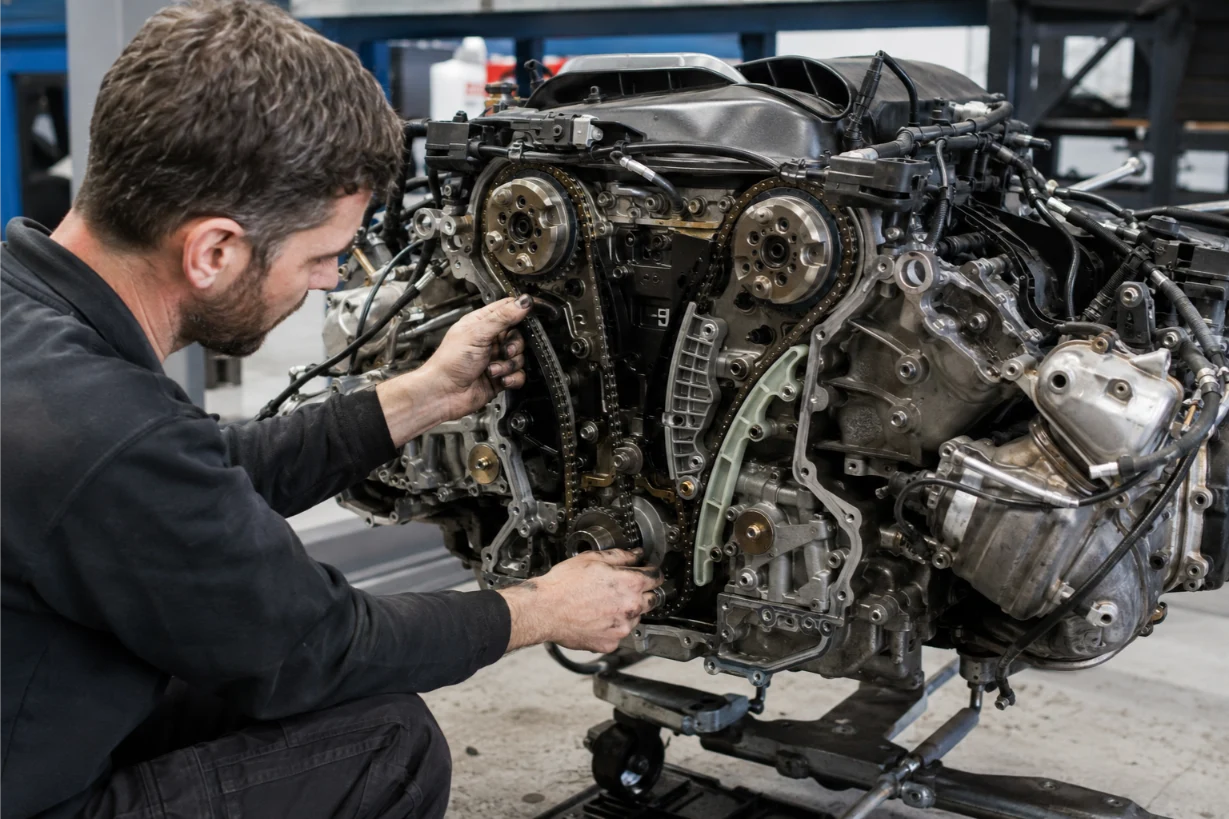 Porsche timing chain and timing belt repair in the Cotswolds